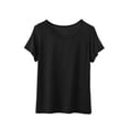 thumbnail image 2 of FNFYFH Womens Modal Soft Crewneck Short Sleeve T Shirts Summer Casual Basic Tops Tees, 2 of 6