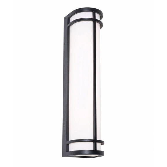 CRNW0624LAJUDBK AFX Crain - 24W 1 LED Outdoor Wall Mount-24 Inch Tall and 6 Inch Wide-Black Finish