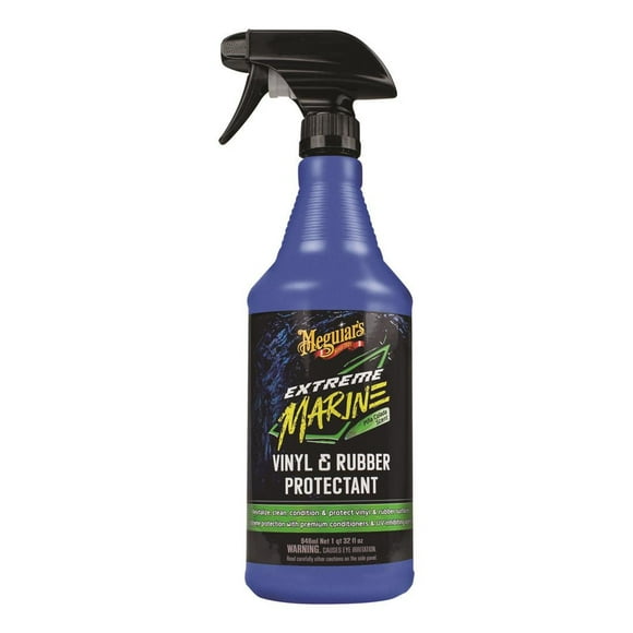 Meguiars Protecteur Vinyle M180132 Extreme Marine; Bouteille Vaporisateur de 32 Onces; Simple; à Utiliser pour Nettoyer et Protéger les Surfaces en Caoutchouc/vinyle