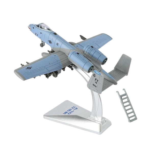 Modelo a escala 1/72 de avión, estatua de avión de juguete de simulación, modelo de caza con base Gris