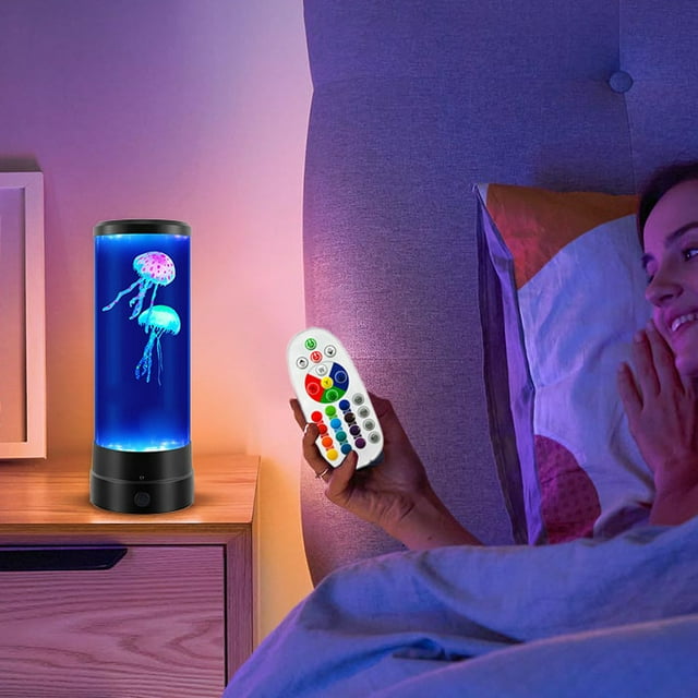 Desktop Ornament Jelly Lamp LED Jelly Light 7 Color Setting Unique Decorative Lamp for Home Great for Kids