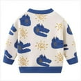thumbnail image 4 of Esaierr 1-7 Years Boys Girls Dinosaur Printing Sweater for Kids Toddler,Fall Winter Knitted Sweatsuit,Long Sleeve Warm Knitted Sweater Tops, 4 of 5