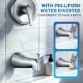 thumbnail image 4 of Wowow Single Handle 7-Spray Patterns Shower Faucet 1.8 GPM with Handheld Showerhead Corrosion Resistant in Brushed Nickel, 4 of 7