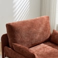 thumbnail image 5 of 3-In-1 Convertible Sleeper, Foldable Sofa Bed Recliner, Mid-Century Modern Decor, Suitable for Small Spaces, with Three Pillows, Can Be Placed in The Bedroom Study Room (Orange), 5 of 9
