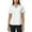 White, variant on Women's Active 1/4-Zip Short Sleeve Mesh Polo Shirt (US, Alpha, Medium, Regular, Regular, White)