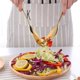 thumbnail image 5 of Juego de cucharas y tenedores para ensalada de acero inoxidable con mango largo | Utensilios de servicio utilitarios de estilo occidental | Empuñadura ergonómica | Duradero resistente a la oxidación, 5 of 7