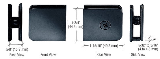 CRL UC79GM Gun Metal Oversized Fixed Panel U-Clamp