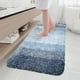 thumbnail image 4 of Alfombra de Baño de Felpa, Tapete de Microfibra Suave con Respaldo de Goma Antideslizante, Alfombra de Piso Absorbente para Baño, Ducha, Dormitorio, Sala de Estar - 50cm x 80cm, 4 of 6