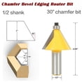 thumbnail image 6 of BE-TOOL 1/2 Router Bit Set Radius Round Over Edge Forming Router Bit Yellow, 6 of 7