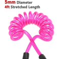 thumbnail image 4 of 4 Feet Ankle Leash Surfing Elastic Coiled Stand Up Paddle Board Leg Rope Surfboard Ankle Leash(yellow), 4 of 5