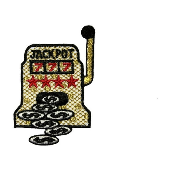 ID 0085 Slot Machine Las Vegas Patch Gambling Embroidered Iron On Applique