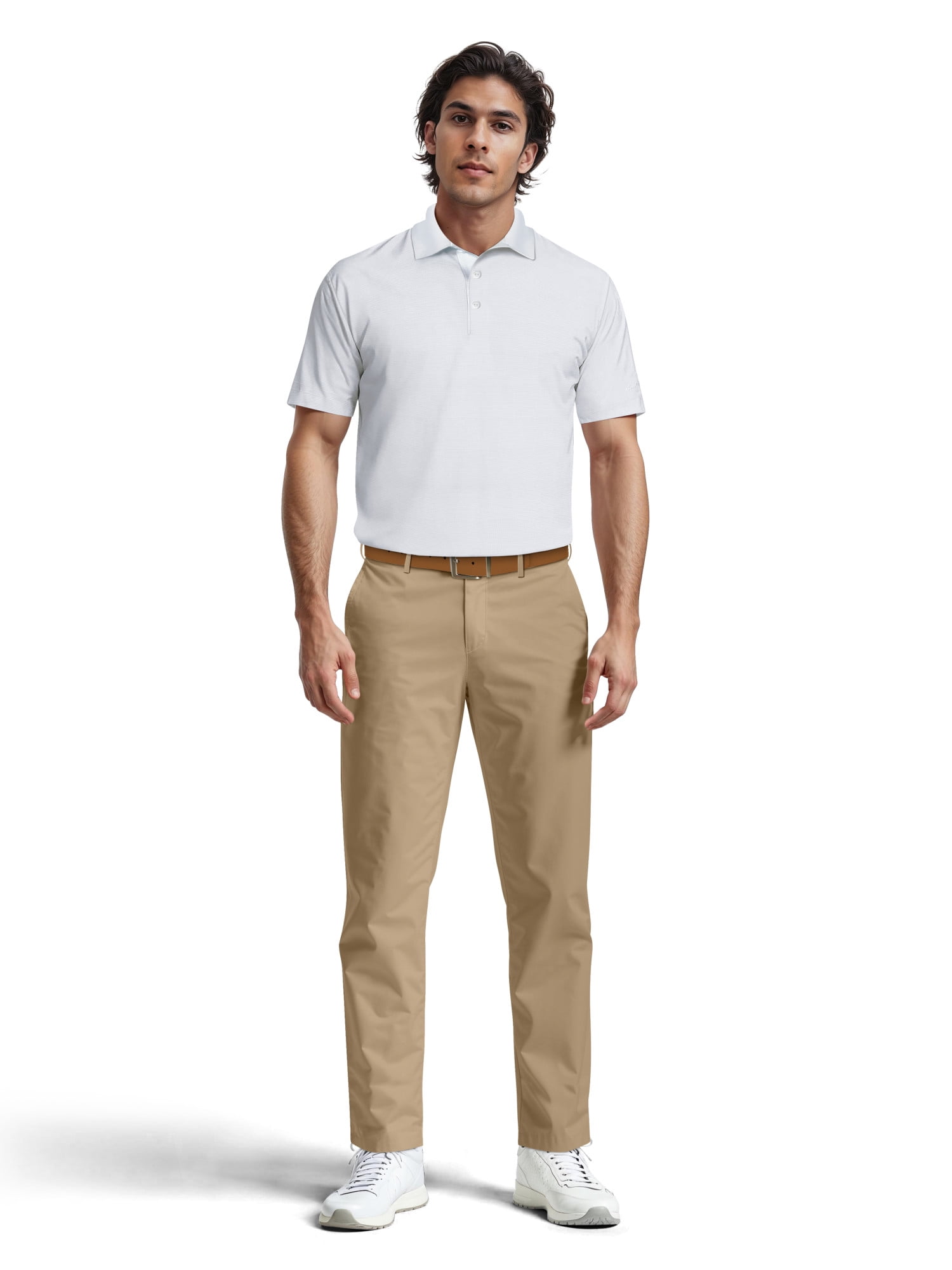 Ben Hogan Performance Men's & Big Men's Easy Care Solid Short Sleeve Golf Polo Shirt, up to 5XL