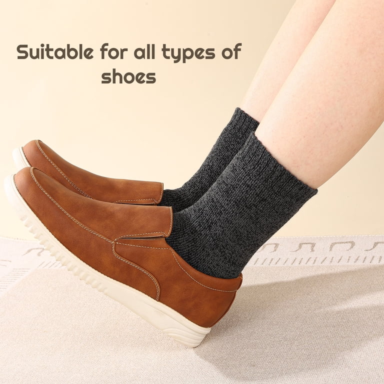 Bocaoying Men's Wool Thermal Crew Socks (4-Pack) photo 6
