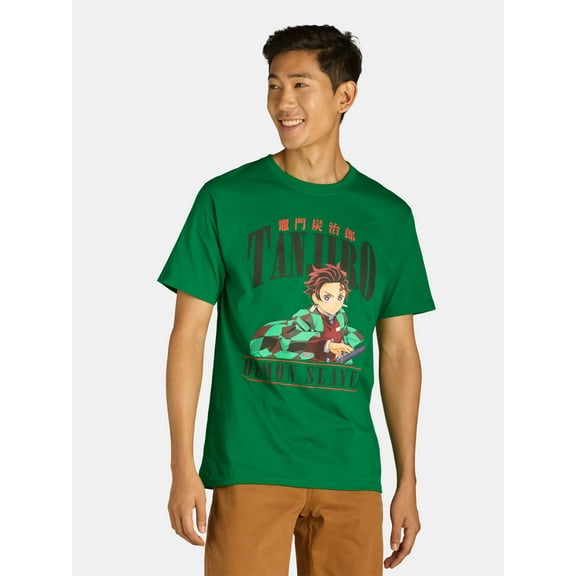 Demon Slayer Men's & Big Men's Tanjiro Graphic Tee Shirt, Sizes S-3XL