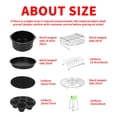 thumbnail image 3 of Up to 65% off Kitchen Gadgets 12PCS Air Fryer Accessories Kit Deep Hot Air Fryer with 8 Inch Cake Barrel Kitchen Organizers and Storage, 3 of 9