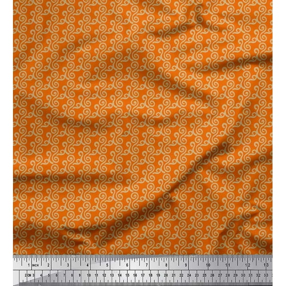 Soimoi Cotton Poplin Fabric Abstracts Abstract Print Fabric by The Yard 56 Inch Wide