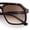 Tortoise - Brown, variant on Mens Large Square Aviator Sunglasses Retro Navigator UV400 / Tortoise - Brown