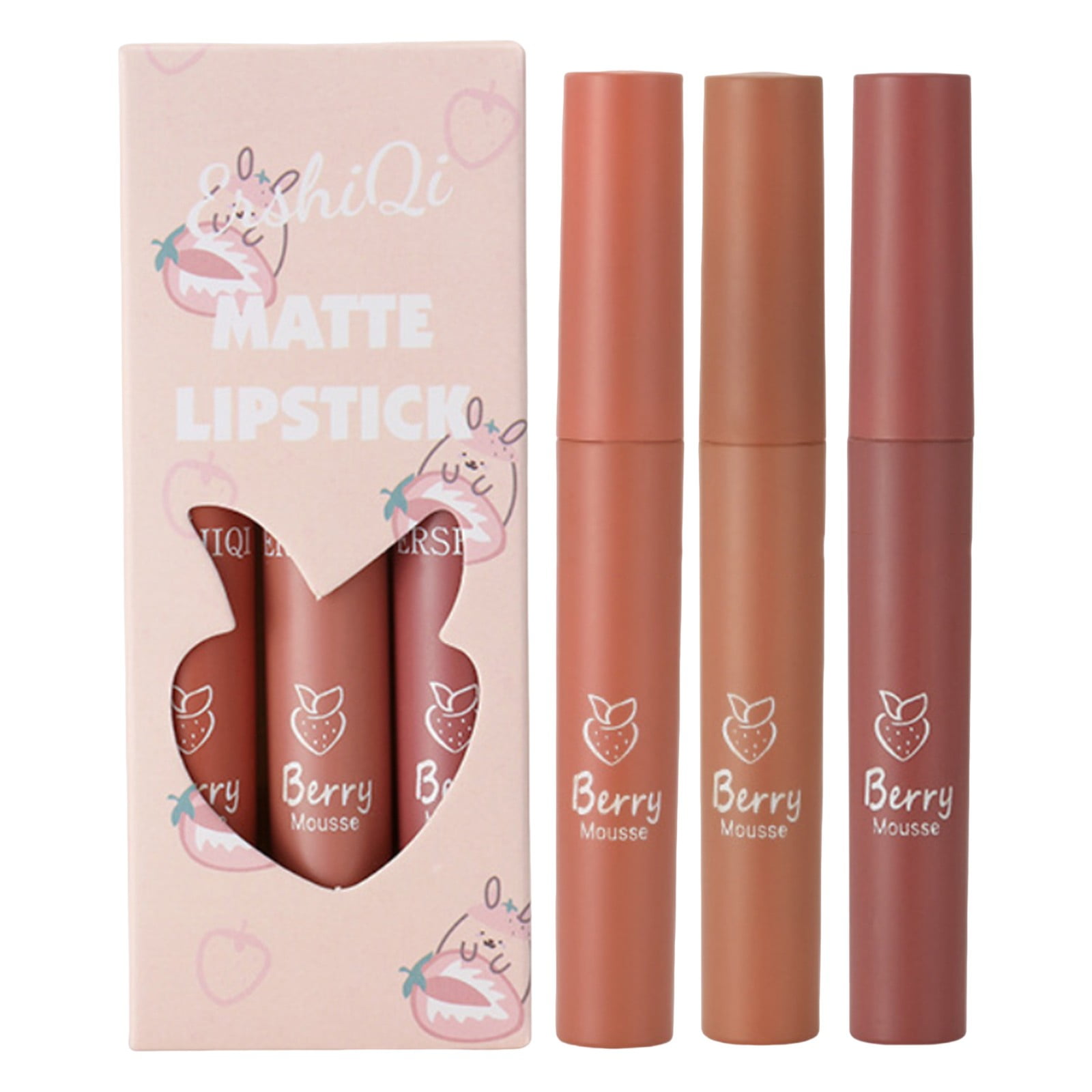 DODAMOUR 2 Pack Lipstick Travel Case, Leather Diamond Lip Gloss