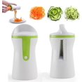 thumbnail image 1 of 2pcs Spiral Cutter Hand For Vegetable Spaghetti 3-blades Manual Potato Spiral Vegetable Slicer, 1 of 5