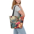 thumbnail image 2 of Pofeuu Butterflies In Blooming Garden Print Women Fashion Shoulder Handbags Top Handle Satchel Bags Tote Shoulder Shopping Bag Stylish Canvas Tote Bag, 2 of 6