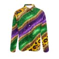 thumbnail image 3 of FAVIPT Mardi Gras Outfits for Men Long Sleeve Lapel Button Down Shirts Funky Mardi Gras Masks Printed Casual Festivel Parade Shirts 2025 Multicolor,S, 3 of 4
