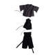 thumbnail image 5 of Ropa para figuras de acción a escala 1/12, ropa en miniatura, uniforme de samurái, muñeco para vestir. Gris negro, 5 of 9