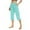Mint Green（1）, variant on Diufon Women's Capri Pants Summer Casual High Waist Wide Leg Yoga Pants Stretch Cropped Pants with Pockets