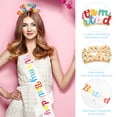 thumbnail image 2 of Tiara de princesa de cumpleaños, diseño de fuente único, accesorios de fiesta multicolores para cumpleaños de mujeres, 2 of 7