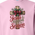 thumbnail image 3 of Inktastic Jesus is the Reason for the Season Christian Cross Adult Sweatshirt, 3 of 4