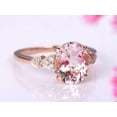 thumbnail image 3 of HeartsAndYou 2.2ct Natural Morganite Diamond Solitaire Ring 14k SOLID Rose Gold with Accents, 3 of 9