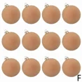 thumbnail image 3 of Juego de 12 bolas de Navidad con adornos de terciopelo de 2,36 pulgadas con aro colgante para decoración del hogar, Navidad, P P7f3, 3 of 5