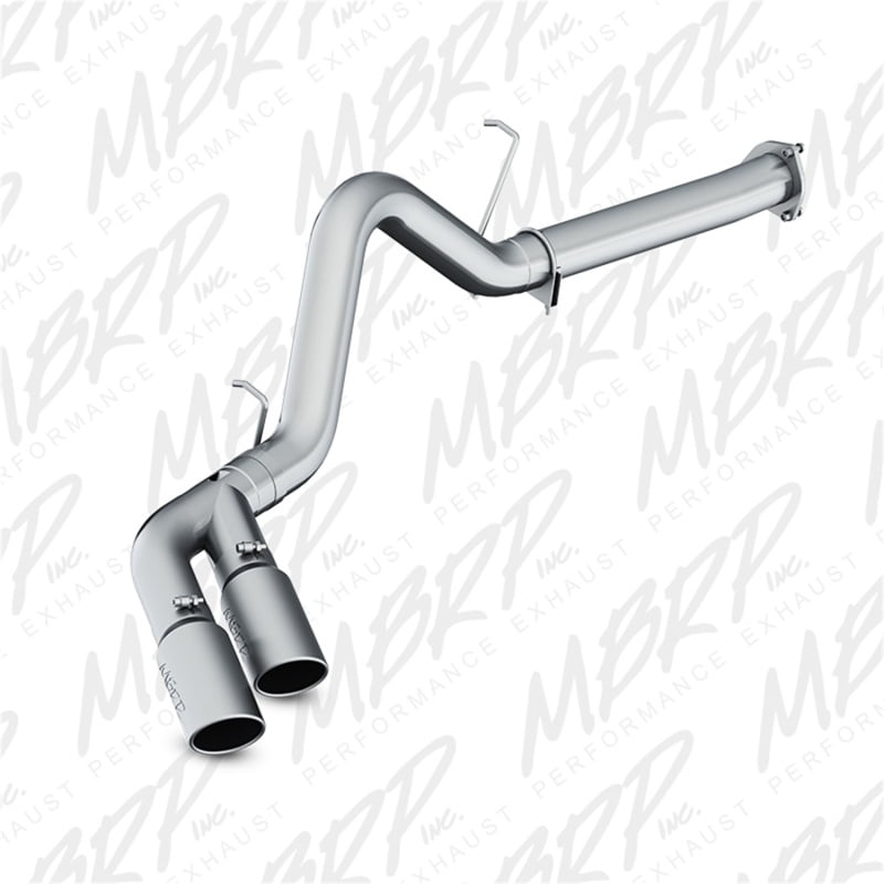 MBRP 0710 Chevy/GMC 2500 / 3500 6.6L 4in Filter Back Dual Single Side Ext 5in Tips Alum Exhaust