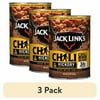 (3 pack) Jack Link's Chili Hickory Flavored with Beans, 15 ounce Can, 36 grams of Protein