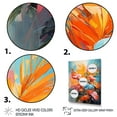 thumbnail image 3 of Designart "Orange Pink Palm Trees modern I" Floral Canvas Wall Art, 3 of 5