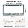 thumbnail image 7 of Aluminum License Plate Frame 2 Pack Car Exterior Accessory Car Tag Holder for Front Rear Plates Cars Decor Snowman with A Christmas Hat, 7 of 7