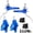 HB-CP4-Front+Rear-Blue, variant on BUCKLOS HB-CP4 MTB Hydraulic Disc Brake Set 4 Pistons Front 850mm and Rear 1550mm Hydraulic Brakes(Pre-Bled) with Aluminum Alloy Lever with Caliper Ceramic Brake Pad Fit Mountain Bike,Ebike,Road Bike