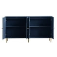 thumbnail image 7 of Lunale 59.84" Modern Lacquered Storage Cabinet with 4 Doors, Sideboard Buffet Cabinet for Living Room, Kitchen, Blue, 7 of 7