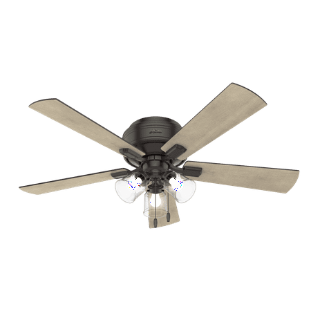Hunter 52 Crestfield Noble Bronze Ceiling Fan With Light