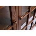 thumbnail image 3 of Crafters and Weavers Arts and Crafts 2-Door Wood Bookcase in Walnut, 3 of 6