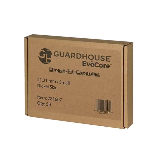 Cápsulas para monedas Guardhouse de ajuste directo 21,2 mm, 50 piezas