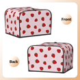 thumbnail image 3 of Balery Strawberry Pattern Oven Cover Kitchen Bread Machine Protector, 4 Slice Toaster Cover for Home, Anti Dust Fingerprint Coaster Cover, 3 of 7
