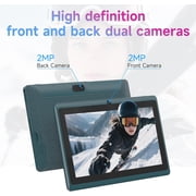 Android 14 Tablet 7 inch Tablets with Case, 8GB RAM 32GB ROM 1TB Expand, Quad-Core Processor Tablet PC, 1024 x 600 IPS Screen, Dual Camera, 3000mAh Battery, Bluetooth, WiFi, GMS, Widevine L1, Blue