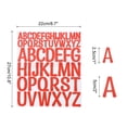 thumbnail image 2 of 624 Pieces Vinyl Letter Stickers, 12 Sheets 2 Inch Red Artistic Font Self-Adhesive Cute Alphabet Stickers, 2 of 5