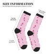 thumbnail image 3 of Pofeuu Pink Scarf Snowman Print Crew Socks, Adult Running Hiking Socks for Youth and Adult, 3 of 7