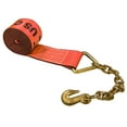 thumbnail image 1 of 4" x 30' Red Winch Strap with Chain Extension, 1 of 7