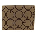thumbnail image 2 of G Style Dark Brown Leather Italian Designer Bi-Fold Bifold Wallet, 2 of 10