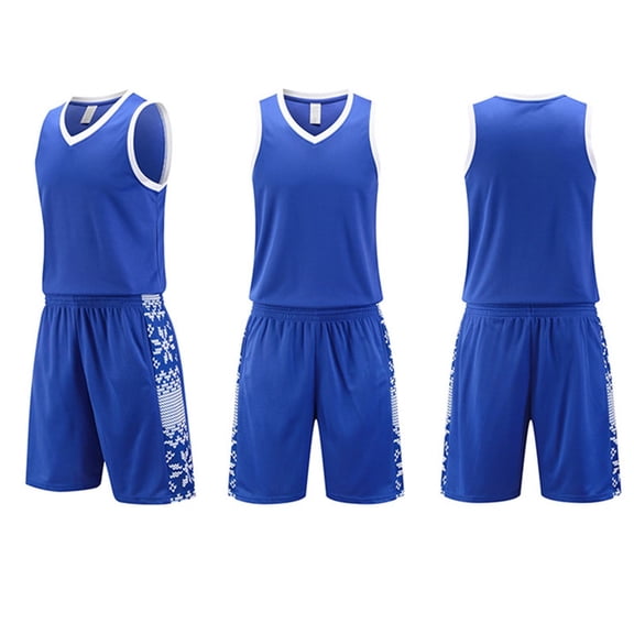 Trikvn Youth Boys Basketball Jersey and Shorts Set 2 Piece Athletic Uniform Suits Quick Dry Breathable Sleeveless Tank Top with Active Workout Shorts Team Sportswear