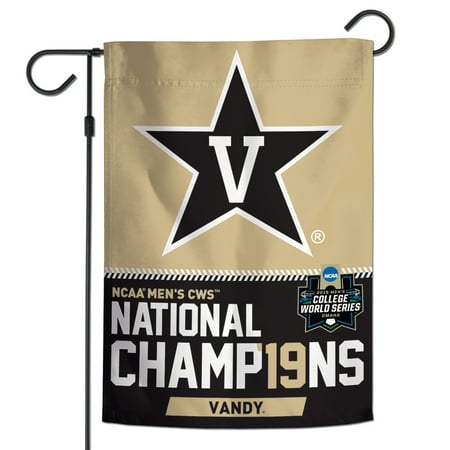 Vanderbilt Commodores WinCraft 2019 NCAA Men's Baseball College World Series National Champions 2-Sided 12'' x 18'' Garden Flag - No (Best National Flag In The World)