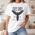 thumbnail image 2 of Free Bird Eagle Graphic T-Shirt, Unisex Classic Fit Cotton Tee, 2 of 9