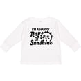 thumbnail image 3 of Inktastic Im a Happy Ray of Sunshine with Happy Sun Boys or Girls Long Sleeve Toddler T-Shirt, 3 of 5